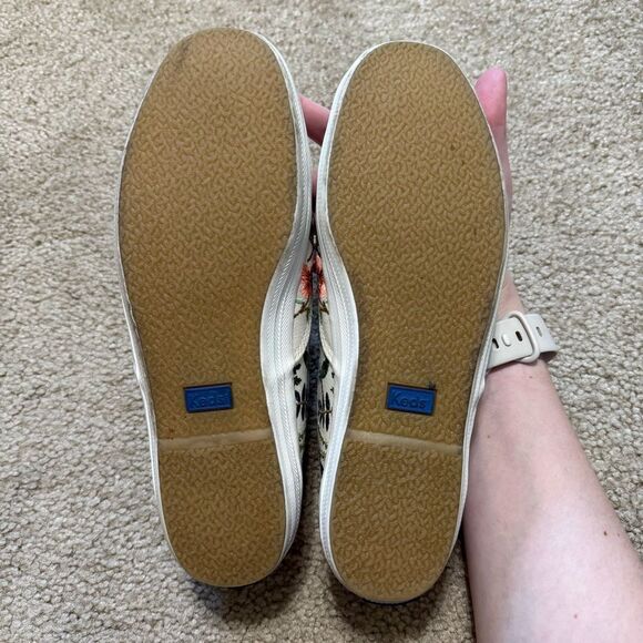 Keds x Rifle Paper Co Champion Herb Garden botanical embroidery sneakers, size 7 - Picture 8 of 8